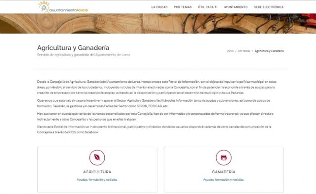 Habilita dos espacios en lorca.es para recoger toda la información relativa a las concejalías de Agricultura y Ganadería y Pedanías y Desarrollo Rural - 2, Foto 2