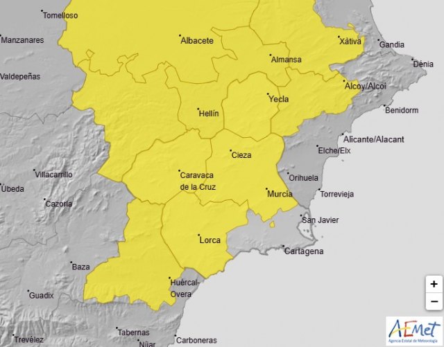 Meteorología advierte de tormentas y lluvia mañana sábado en la mayor parte de la Región - 1, Foto 1