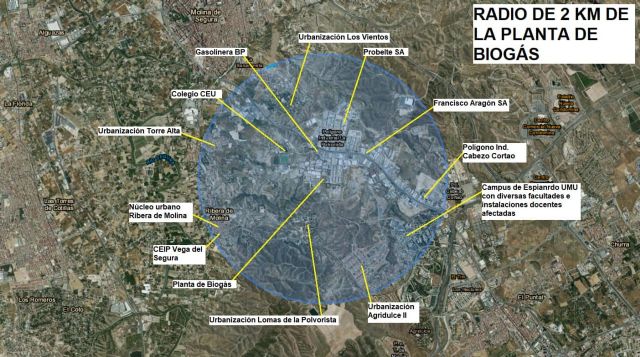 La Plataforma No a la Planta de Biogás exige la paralización inmediata de las obras por falseamiento de distancias a industrias peligrosas en la Evaluación de Impacto Ambiental - 2, Foto 2