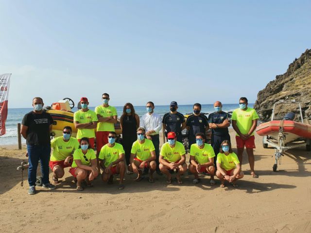 El alcalde supervisa el Plan de Vigilancia, Rescate y Salvamento en las playas de Lorca - 1, Foto 1