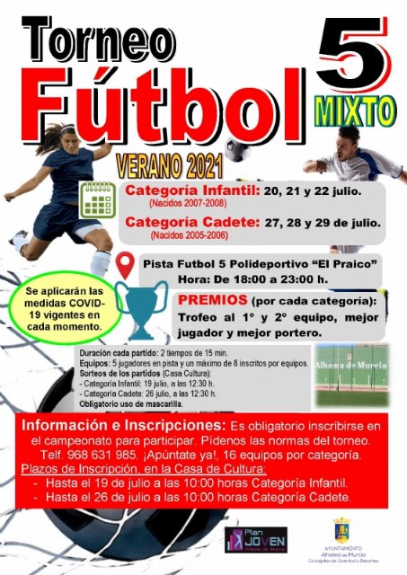 Apntate al Torneo de Ftbol 5 mixto de este verano 2021, Foto 2