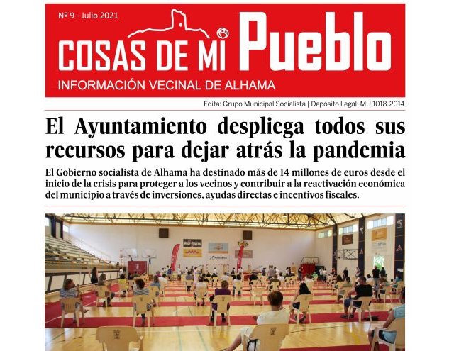 Alhama, modelo de gestin durante la pandemia, en el nuevo nmero de 'Cosas de mi pueblo', Foto 1