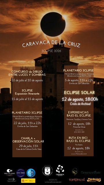 Caravaca lanza una programación para convertir el eclipse solar en una experiencia única para vecinos y visitantes - 3, Foto 3