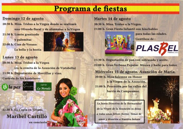 El próximo domingo comienzan en Alcantarilla las Fiestas de la Asunción en el barrio de Campoamor - 2, Foto 2