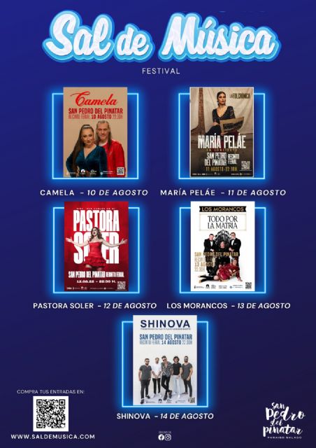Sal de Música llega a San Pedro del Pinatar con Camela, María Peláe, Los Morancos, Pastora Soler y Shinova - 3, Foto 3