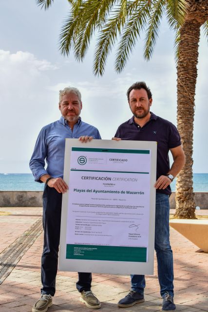 El Instituto para la Calidad Turstica Espaola otorga la certificacin S de Sostenibilidad Turstica a 11 playas de Mazarrn, Foto 1