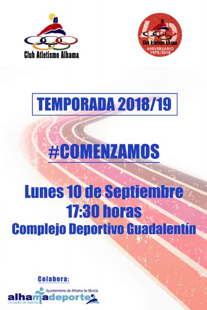 El Club Atletismo Alhama inicia sus entrenamientos, Foto 1