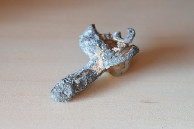 Hallado en la Bahía de Mazarrón un amuleto romano para ahuyentar el mal de ojo en forma de falo alado - 1, Foto 1
