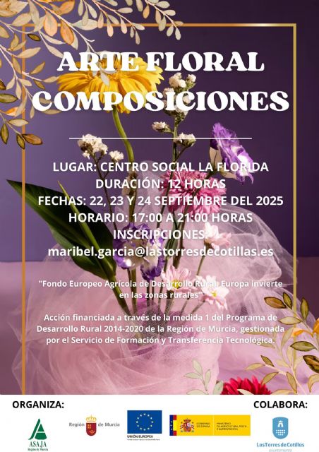 Curso gratuito de arte floral y composiciones en el centro vecinal de La Florida - 1, Foto 1