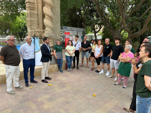 La representación del Palacio del Marqués de Torre Pacheco y su arco se convierte en la mejor fachada del los huertos de la Feria de Septiembre 2025 - 4, Foto 4