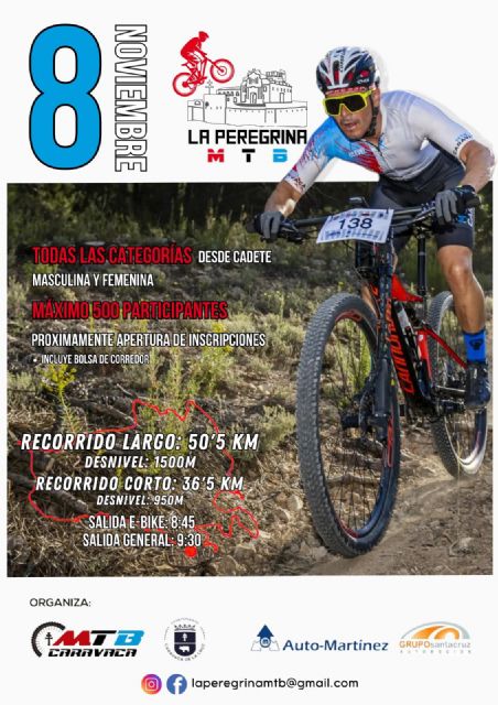 Vuelve la competición caravaqueña de bicicleta por montaña 'La Peregrina' - 1, Foto 1