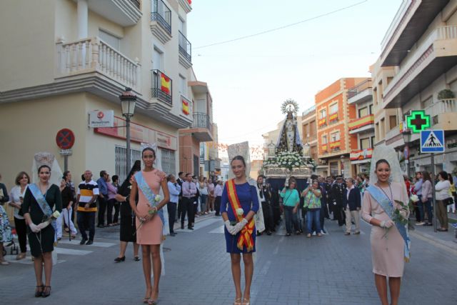 Los lumbrerenses acompañan a la Virgen del Rosario en la tradicional procesión - 2, Foto 2