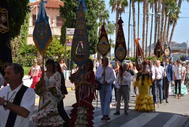 Los rocieros aguileños ponen fin al X Aniversario de la Hermandad con una multitudinaria misa de campaña - 2, Foto 2