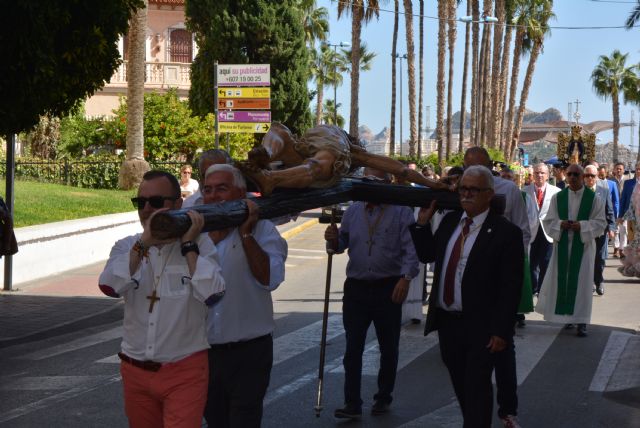 Los rocieros aguileños ponen fin al X Aniversario de la Hermandad con una multitudinaria misa de campaña - 3, Foto 3