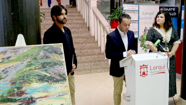 Los paisajes del artista Marco Gomariz llenan de alma las paredes del Ayuntamiento de Lorquí - 3, Foto 3