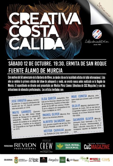 El sábado 12 de Octubre Fuente Álamo acoge Creativa Costa Cálida - 2, Foto 2