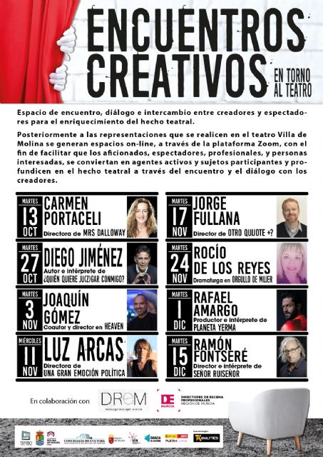 La Concejalía de Cultura de Molina de Segura pone en marcha el programa Encuentros Creativos en torno al Teatro - 1, Foto 1