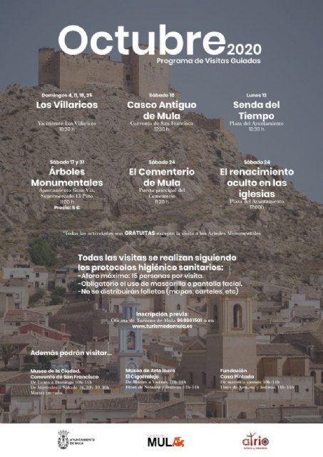 Visitas guiadas a desarrollar durante el mes de octubre en Mula - 1, Foto 1