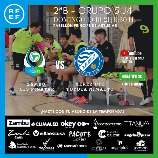 PREVIA: Zambú CFS Pinatar - Xerez DFC Toyota Nimauto: el Zambú quiere prolongar su racha obteniendo la primera victoria en casa - 1, Foto 1