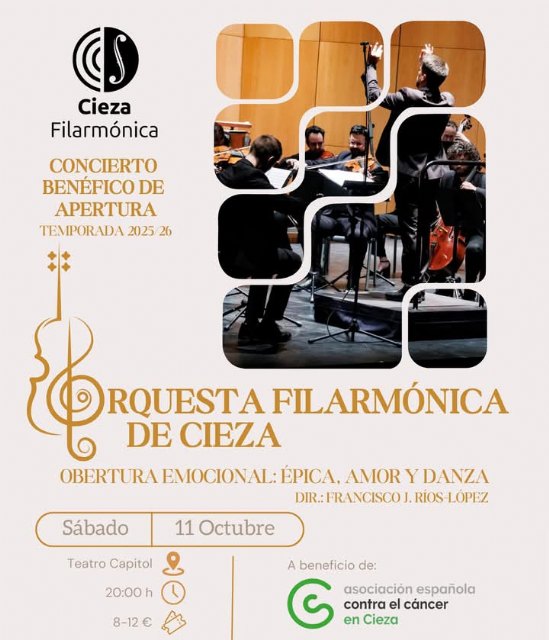 Cieza Filarmónica abre este sábado su temporada 2025/26 con un viaje por el Romanticismo musical en el Teatro Capitol - 1, Foto 1