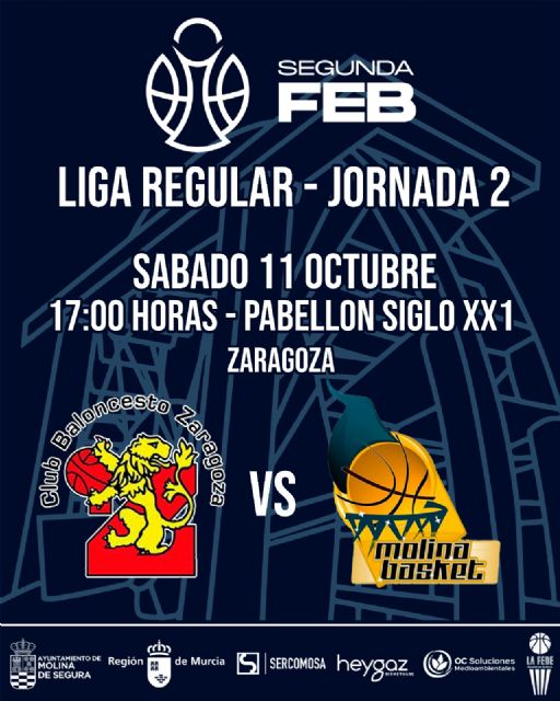 SEGUNDA FEB | El Ciudad Molina Basket busca en Zaragoza su primera victoria - 2, Foto 2