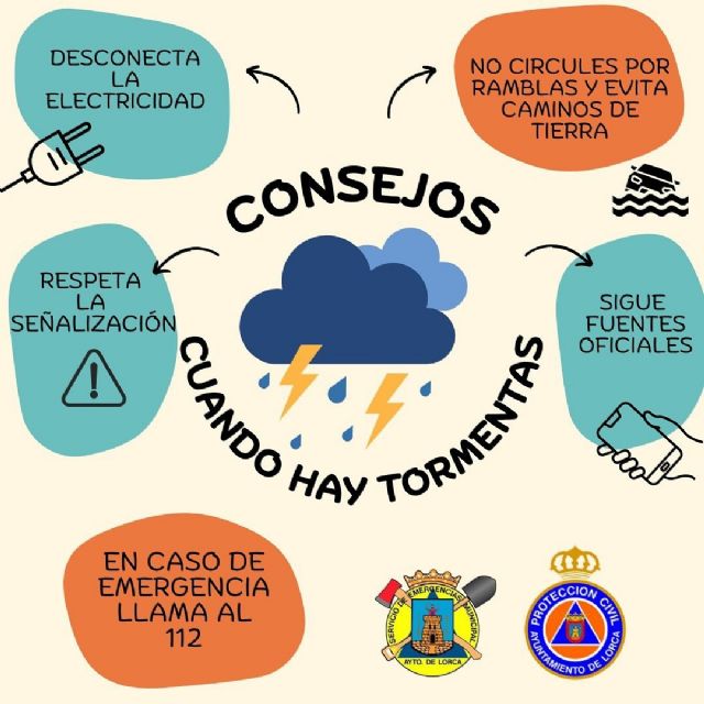 El Ayuntamiento de Lorca activa un dispositivo especial en las pedanías limítrofes a Mazarrón ante el aviso rojo por fuertes lluvias - 1, Foto 1