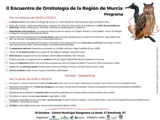 II Encuentro de Ornitología de la Región de Murcia - 1, Foto 1