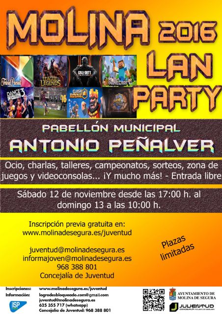 El evento tecnológico MOLINA LAN PARTY 2016 se celebra el sábado 12 de noviembre - 1, Foto 1