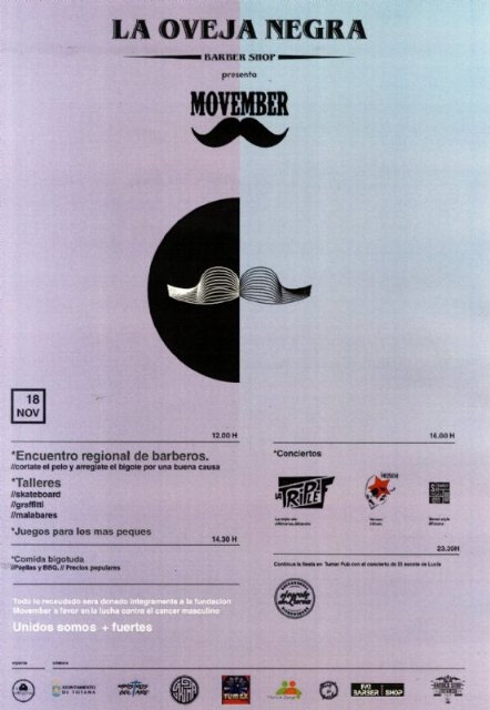 Totana acoge el próximo 18 de noviembre un Encuentro Regional de Barberos a beneficio de la Fundación Movember, Foto 2