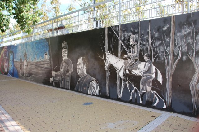 El jardn de Cervantes inaugura su mural dedicado a El Quijote, Foto 2