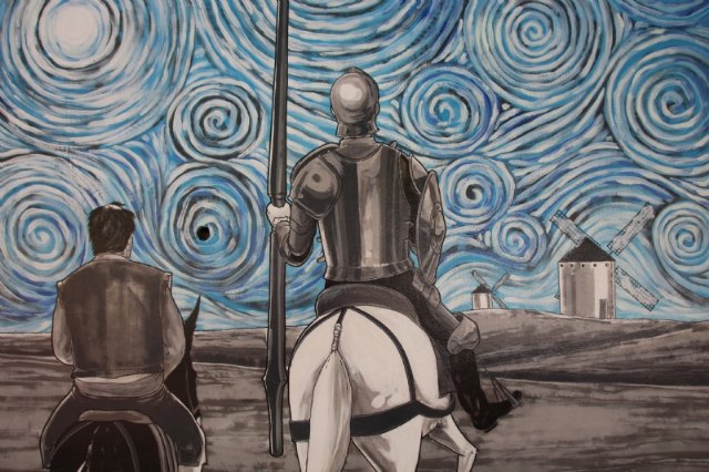 El jardn de Cervantes inaugura su mural dedicado a El Quijote, Foto 3