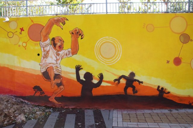 El jardn de Cervantes inaugura su mural dedicado a El Quijote, Foto 4