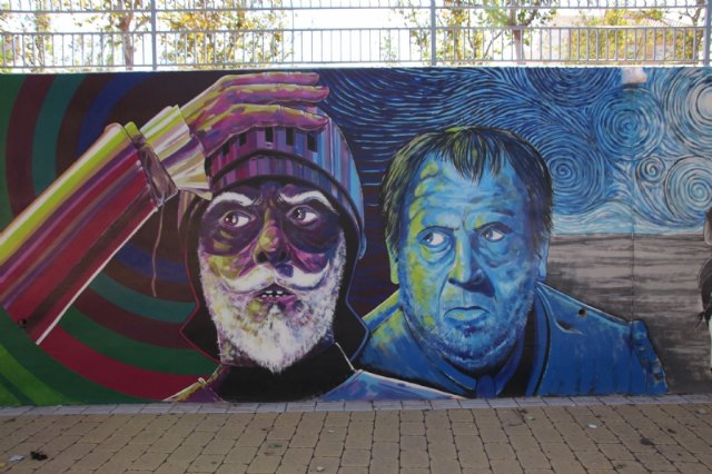 El jardn de Cervantes inaugura su mural dedicado a El Quijote, Foto 5
