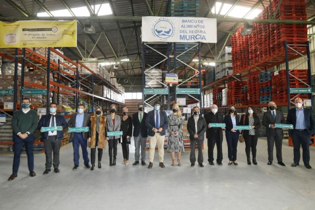 López Miras traslada el agradecimiento de toda la sociedad al Banco de Alimentos del Segura y un reconocimiento especial a su labor durante la pandemia - 1, Foto 1