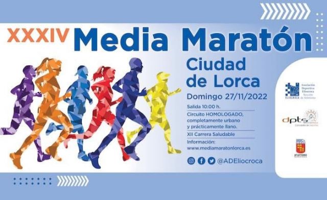 La 34ª edición de la Media Maratón 'Ciudad de Lorca'  será el 27 de noviembre con un recorrido urbano en el que los corredores sentirán el gran apoyo del público local - 2, Foto 2