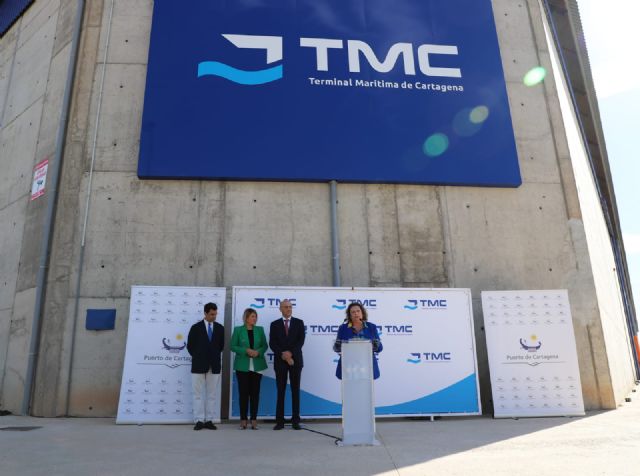 Inauguradas las nuevas instalaciones de la empresa TMC que incrementarán el almacenamiento de graneles sólido en el Puerto de Cartagena - 4, Foto 4