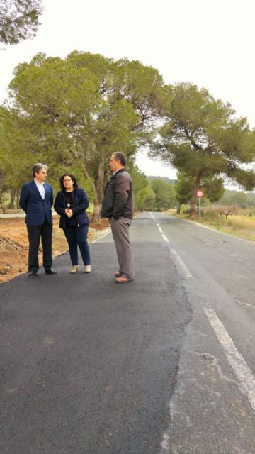 Finalizan las obras de acondicionamiento y mejora de la carretera que une Pliego y Alhama de Murcia, Foto 1