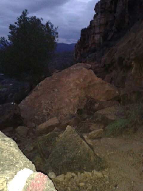 Cerrada la senda de El Cenajo a causa de los desprendimientos, Foto 4