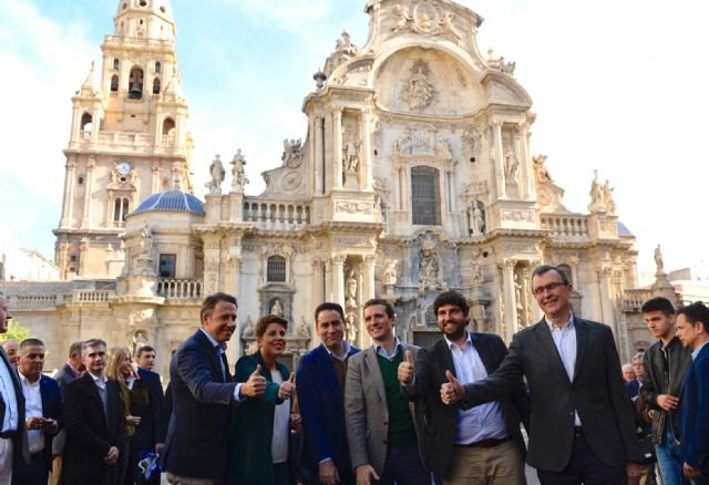 Sí a España, Sí a Murcia y Sí al Partido Popular, proclama con rotundidad el candidato a la Alcaldía de Murcia - 1, Foto 1