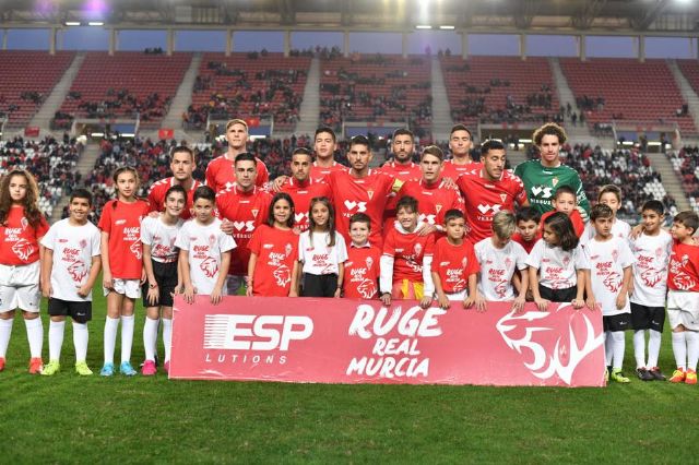 Los niños del Ceutí FC saltan al campo con los jugadores del Real Murcia gracias a La Espada - 1, Foto 1