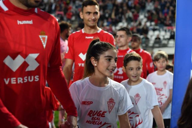 Los niños del Ceutí FC saltan al campo con los jugadores del Real Murcia gracias a La Espada - 3, Foto 3