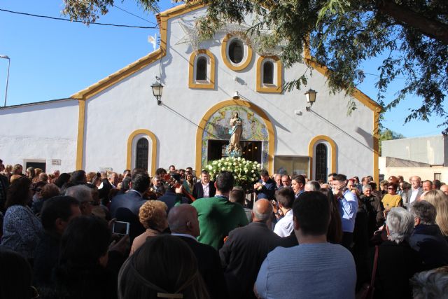 Los vecinos de El Esparragal-La Estación homenajean a su patrona con la ofrenda floral - 3, Foto 3