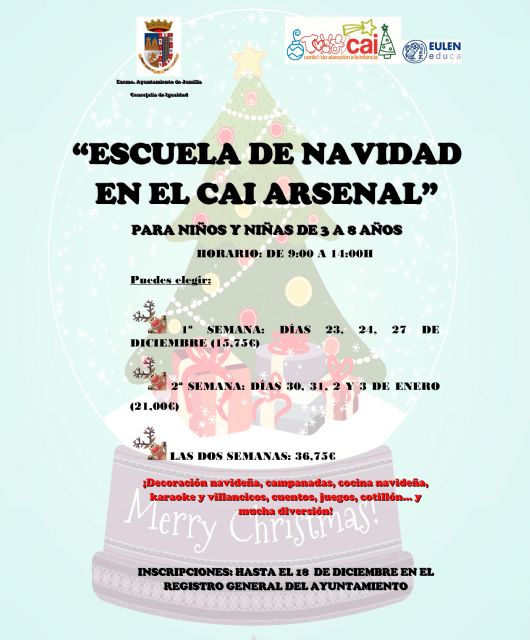 Abierto el plazo de inscripciones para las actividades de Navidad del CAI El Arsenal - 1, Foto 1