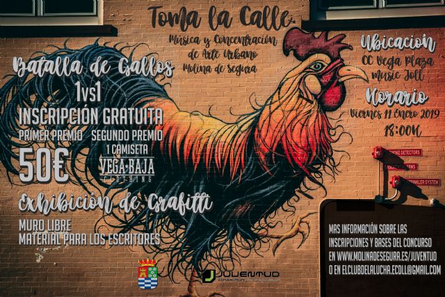 La Concejalía de Juventud de Molina de Segura organiza el evento Música y Concentración de Arte Urbano el viernes 11 de enero - 1, Foto 1