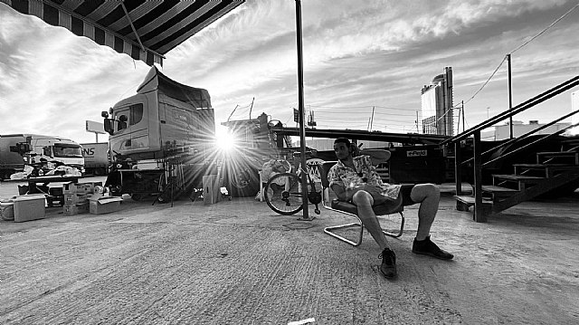 Jose Neira, en el set de rodaje de Lamento., Foto 4