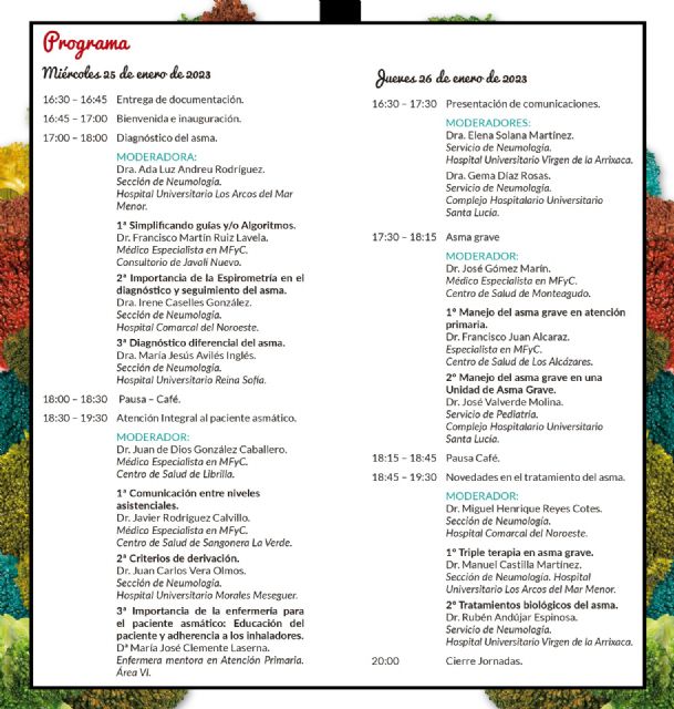 Profesionales de toda la región debatirán sobre asma, tratamientos y atención al paciente en las VII Jornadas de Atención Primaria y Neumología - 2, Foto 2