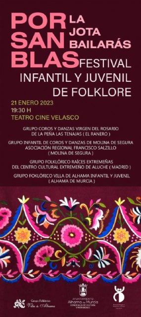 El Grupo Folklórico Villa de Alhama presenta una nueva edición del festival ´Por San Blas, la jota bailarás´ - 1, Foto 1