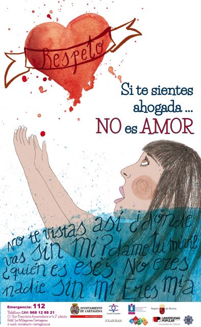 Igualdad enseña a las parejas jóvenes que, Si te sientes ahogada... No es amor - 3, Foto 3