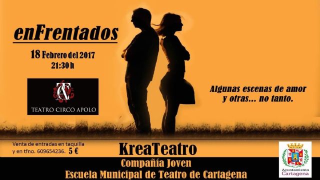 La compañia KreaTeatro llega al Teatro Circo Apolo de El Algar con Enfrentados - 1, Foto 1