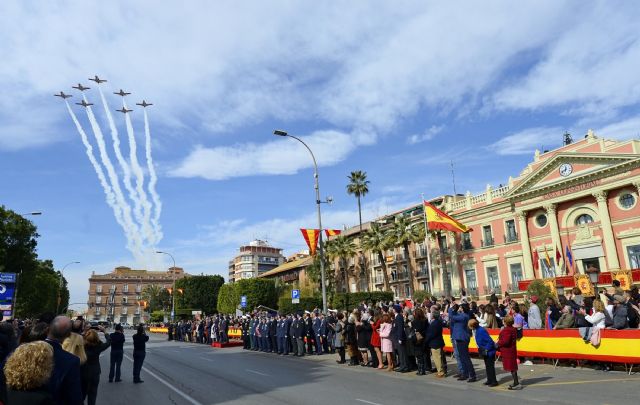 350 vecinos de Murcia demuestran su fidelidad a España en la Jura de Bandera - 3, Foto 3